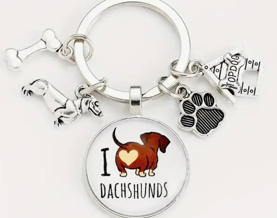 Dachshund keyring collection